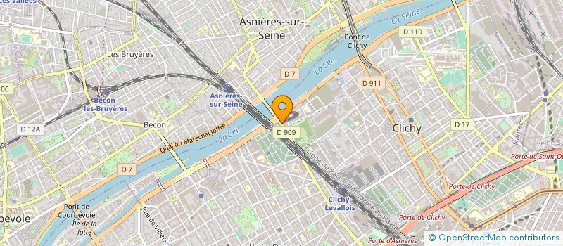 localisation de l'entreprise MONSIEUR ARNAUD LEFEVRE à CLICHY