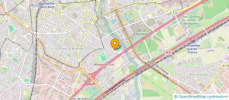 localisation de l'entreprise MONSIEUR ARNAUD LEGLAYE à MONTPELLIER