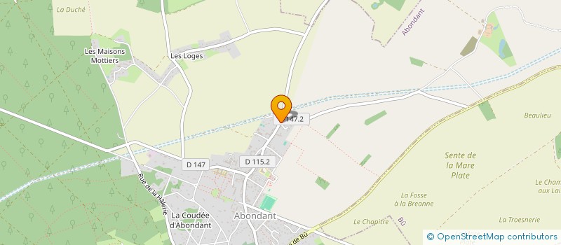 localisation de l'entreprise MONSIEUR ARNAUD LEGOUBIN à ABONDANT