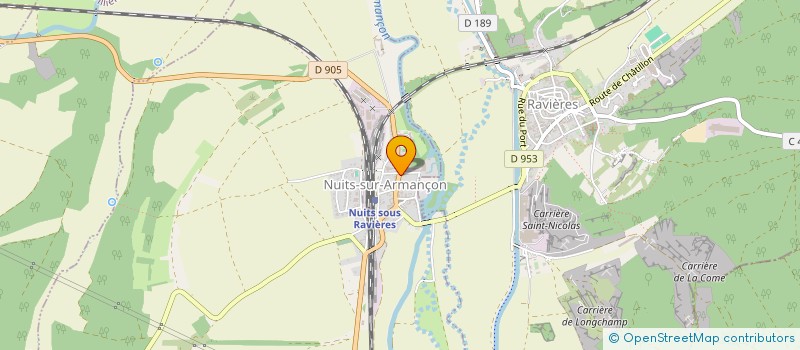 localisation de l'entreprise MONSIEUR ARNAUD LEGRAND  NUITS