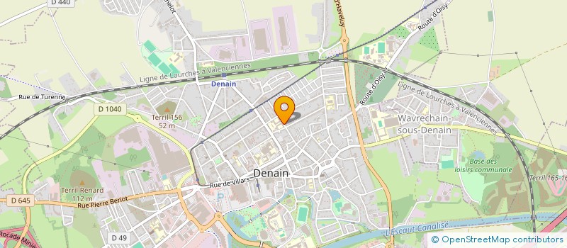 localisation de l'entreprise MONSIEUR ARNAUD LEGRAND  DENAIN