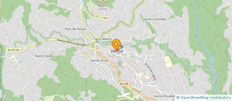 localisation de l'entreprise MONSIEUR ARNAUD LEGRAND  VENCE