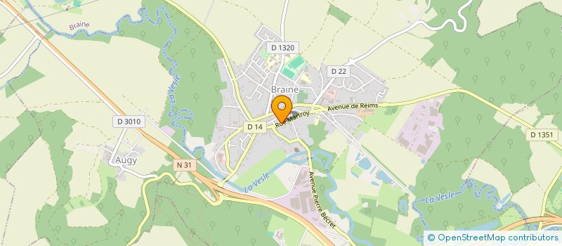 localisation de l'entreprise MONSIEUR ARNAUD LEMOINE  BRAINE