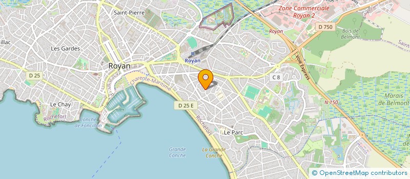 localisation de l'entreprise MONSIEUR ARNAUD LEMOINE à ROYAN