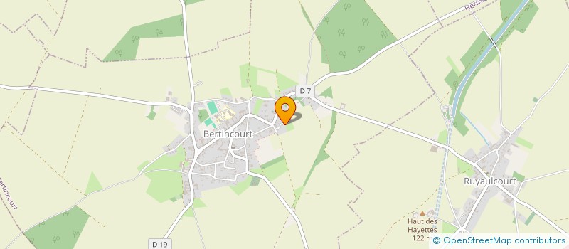 localisation de l'entreprise MONSIEUR ARNAUD LEQUETTE  BERTINCOURT