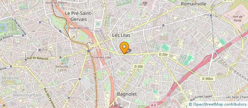 localisation de l'entreprise MONSIEUR ARNAUD LERCH à LES LILAS