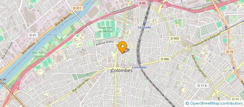localisation de l'entreprise MONSIEUR ARNAUD LERECULEY à COLOMBES