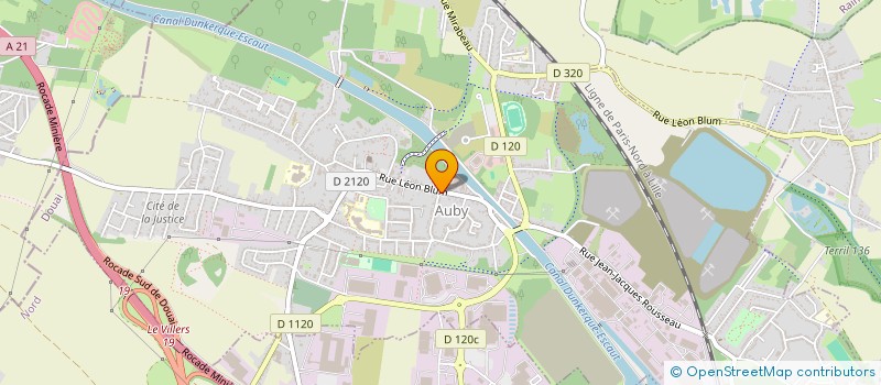 localisation de l'entreprise MONSIEUR ARNAUD LESAFFRE  AUBY