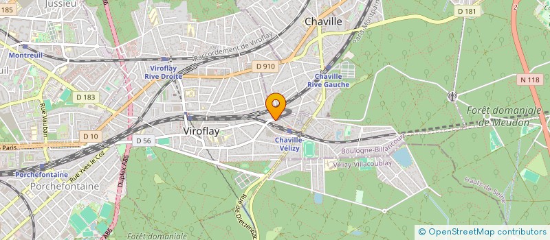 localisation de l'entreprise MONSIEUR ARNAUD LESCURE  VIROFLAY