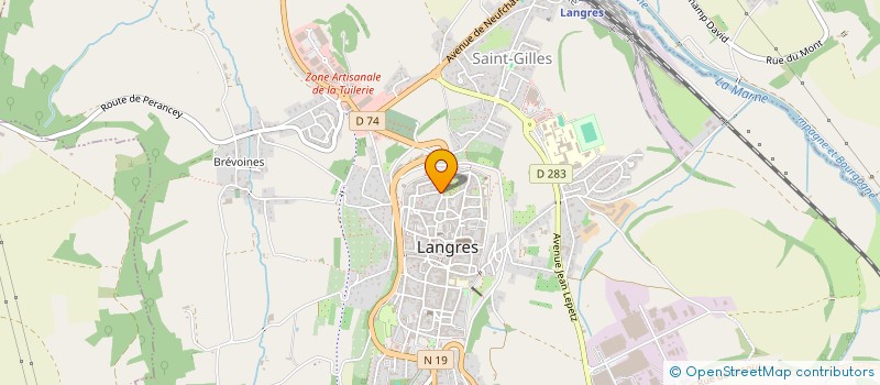 localisation de l'entreprise MONSIEUR ARNAUD LEVERD à LANGRES