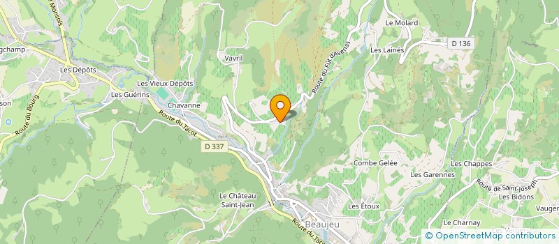 localisation de l'entreprise MONSIEUR ARNAUD LIVET  BEAUJEU