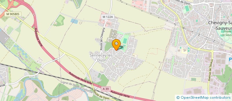localisation de l'entreprise MONSIEUR ARNAUD LLAMAS  SENNECEY-LES-DIJON
