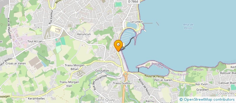 localisation de l'entreprise MONSIEUR ARNAUD LOLLIEROU  PERROS-GUIREC