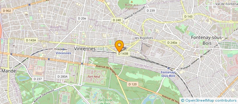 localisation de l'entreprise MONSIEUR ARNAUD LUKAC à VINCENNES