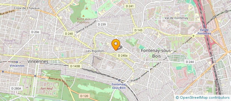 localisation de l'entreprise MONSIEUR ARNAUD MAGNIER à FONTENAY SOUS BOIS