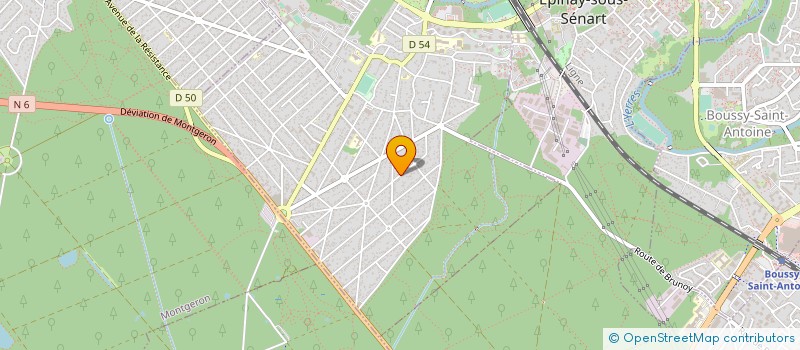 localisation de l'entreprise MONSIEUR ARNAUD MAGNIN  BRUNOY