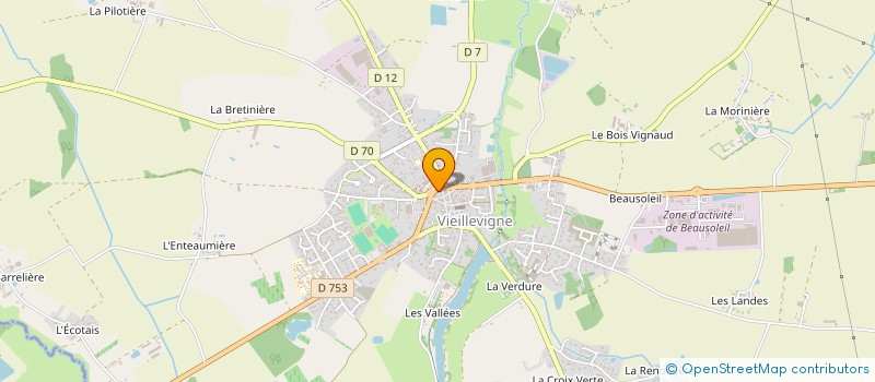 localisation de l'entreprise MONSIEUR ARNAUD MAHIER  VIEILLEVIGNE