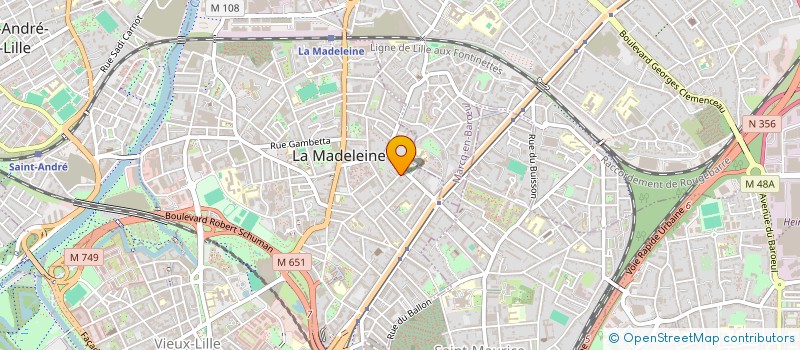 localisation de l'entreprise MONSIEUR ARNAUD MALCOURONNE à LA MADELEINE