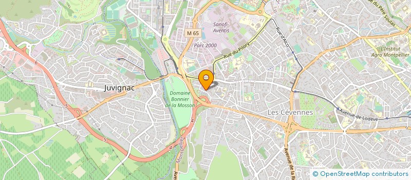 localisation de l'entreprise MONSIEUR ARNAUD MALET à MONTPELLIER