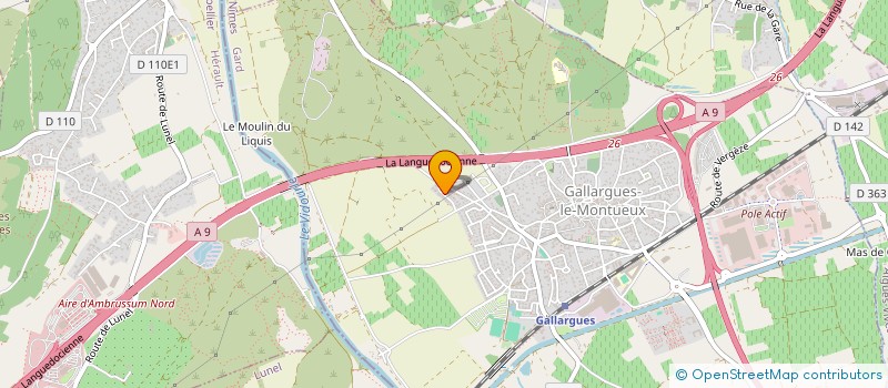 localisation de l'entreprise MONSIEUR ARNAUD MALFILATRE  GALLARGUES-LE-MONTUEUX