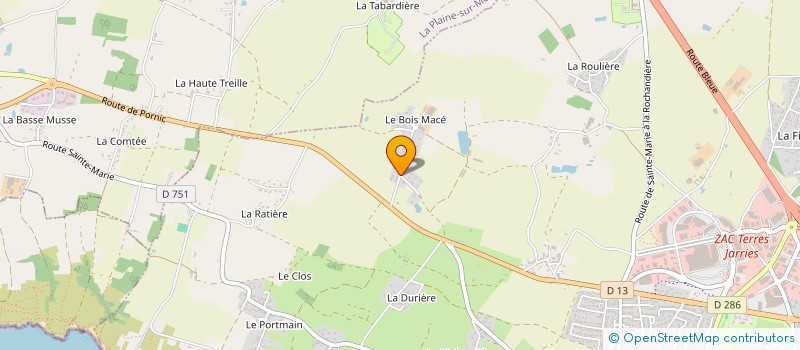 localisation de l'entreprise MONSIEUR ARNAUD MALIDIN  PORNIC