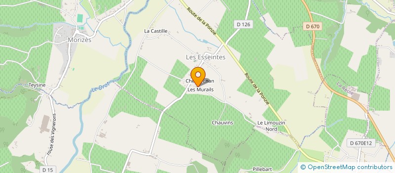 localisation de l'entreprise MONSIEUR ARNAUD MARCHAIS  LAMOTHE-LANDERRON