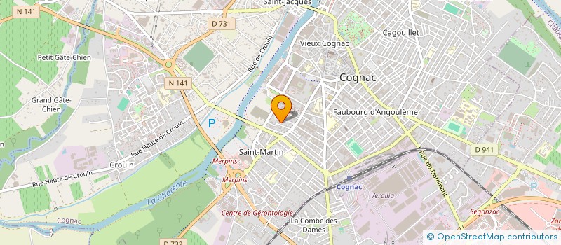 localisation de l'entreprise MONSIEUR ARNAUD MARCHIONNI à COGNAC