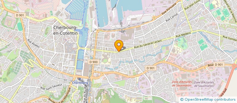 localisation de l'entreprise MONSIEUR ARNAUD MARIE  CHERBOURG-EN-COTENTIN
