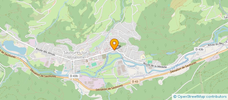 localisation de l'entreprise MONSIEUR ARNAUD MARION  SAULXURES-SUR-MOSELOTTE