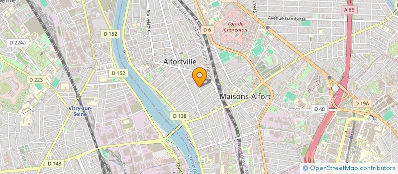 localisation de l'entreprise MONSIEUR ARNAUD MARLIAC à ALFORTVILLE