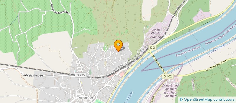 localisation de l'entreprise MONSIEUR ARNAUD MARTIN  ARAMON