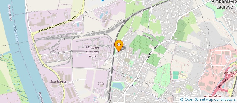 localisation de l'entreprise MONSIEUR ARNAUD MARTIN  BASSENS