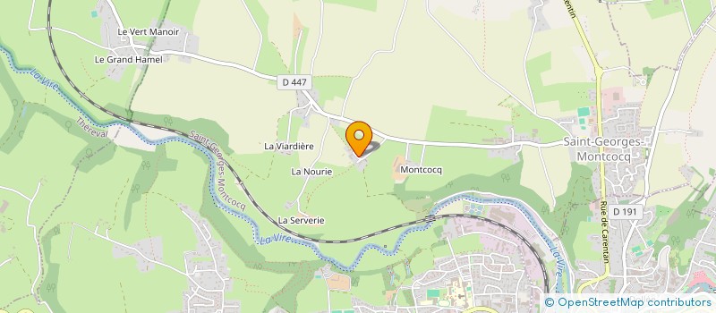 localisation de l'entreprise MONSIEUR ARNAUD MARTIN  SAINT-GEORGES-MONTCOCQ