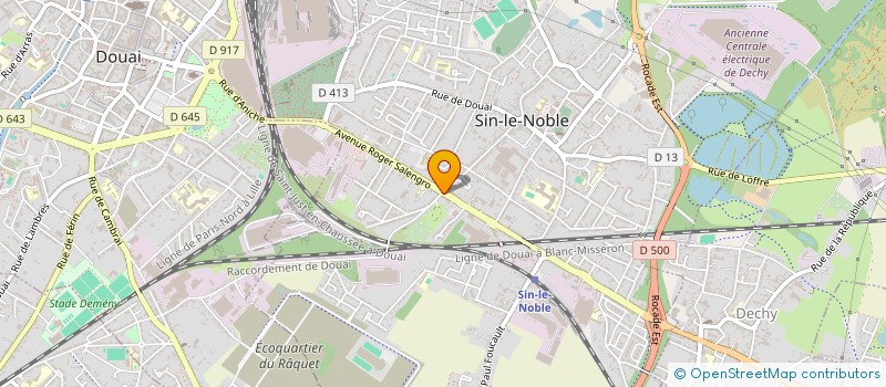 localisation de l'entreprise MONSIEUR ARNAUD MASQUELIER à SIN-LE-NOBLE
