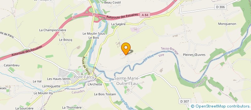 localisation de l'entreprise MONSIEUR ARNAUD MASSIER à SAINT-LOUET-SUR-VIRE