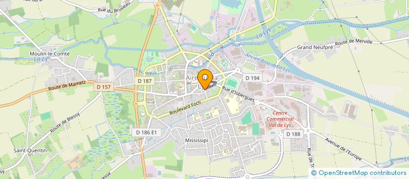 localisation de l'entreprise MONSIEUR ARNAUD MASSIET  SAINT-OMER