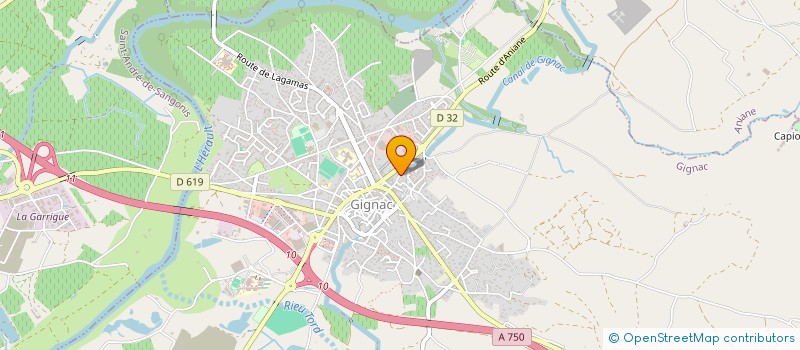 localisation de l'entreprise MONSIEUR ARNAUD MASSON à GIGNAC