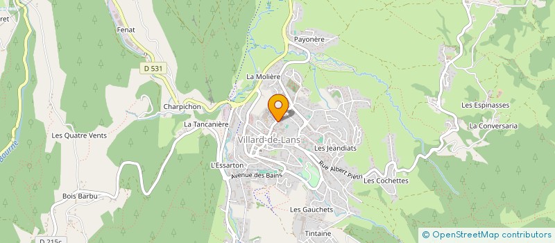 localisation de l'entreprise MONSIEUR ARNAUD MATHIEU  VILLARD-DE-LANS