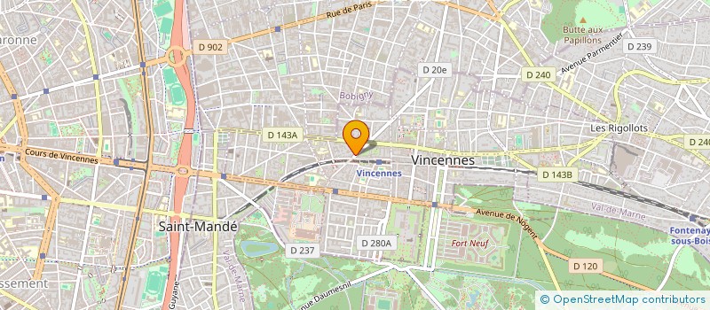 localisation de l'entreprise MONSIEUR ARNAUD MATHIEU GUILLEMANT à VINCENNES