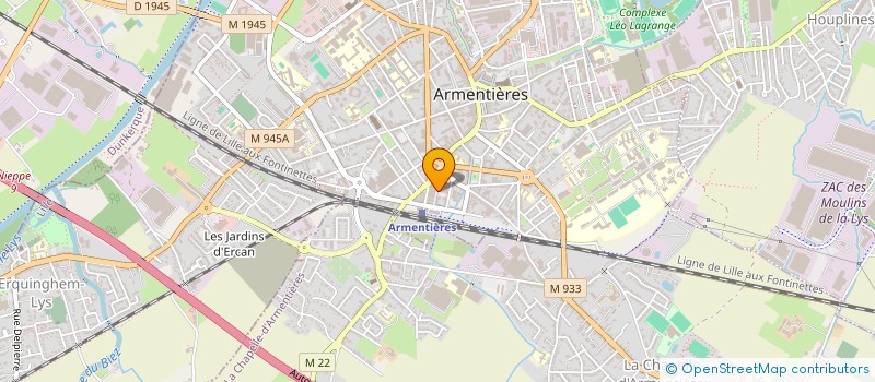 localisation de l'entreprise MONSIEUR ARNAUD MAUGENDRE à ARMENTIERES