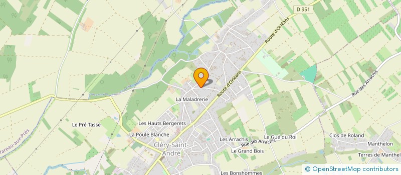 localisation de l'entreprise MONSIEUR ARNAUD MEGRET à CLERY-SAINT-ANDRE