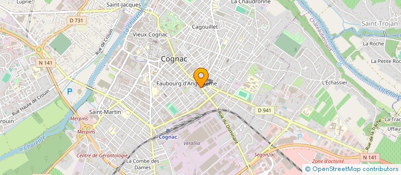 localisation de l'entreprise MONSIEUR ARNAUD MEIRE à COGNAC