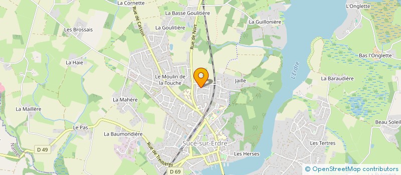 localisation de l'entreprise MONSIEUR ARNAUD MELLERIN  SUCE-SUR-ERDRE