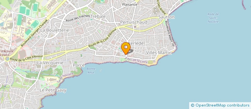 localisation de l'entreprise MONSIEUR ARNAUD MENDY  SAINT-NAZAIRE