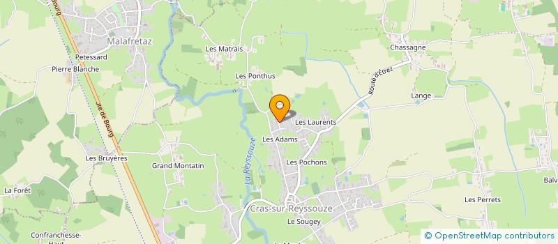 localisation de l'entreprise MONSIEUR ARNAUD MENORET  BRESSE VALLONS