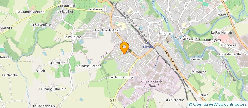 localisation de l'entreprise MONSIEUR ARNAUD MENOZZI  CLISSON