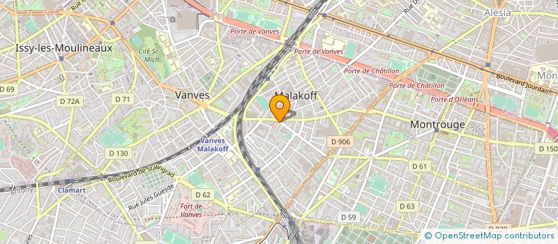 localisation de l'entreprise MONSIEUR ARNAUD MERLET à MALAKOFF