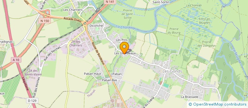 localisation de l'entreprise MONSIEUR ARNAUD MICHEL  LES GONDS