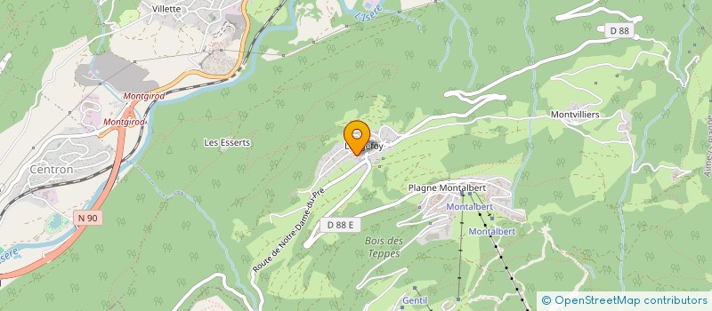 localisation de l'entreprise MONSIEUR ARNAUD MICHEL MARCEL DEFAYET  AIME-LA-PLAGNE