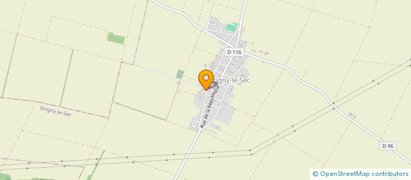 localisation de l'entreprise MONSIEUR ARNAUD MIGNON  ORIGNY-LE-SEC